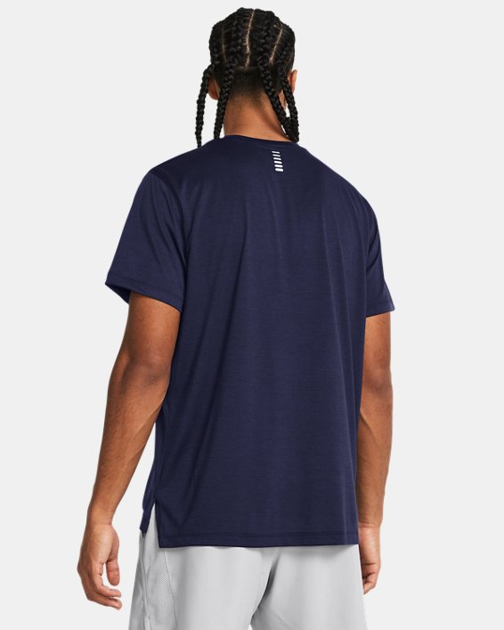 Męska koszulka z krótkimi rękawami UA Launch, Blue, pdpMainDesktop image number 1
